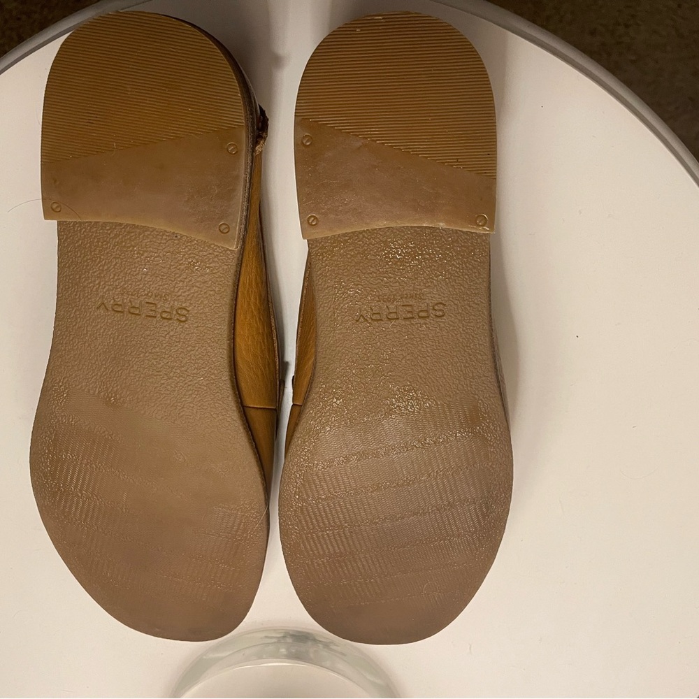 Sperry Tan Leather Loafers - Picture 3 of 4